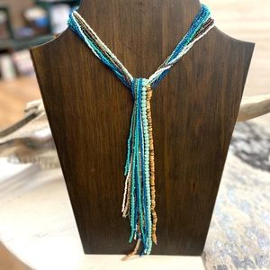 NEW Multi-Bead Strand Y-Necklace - Teal